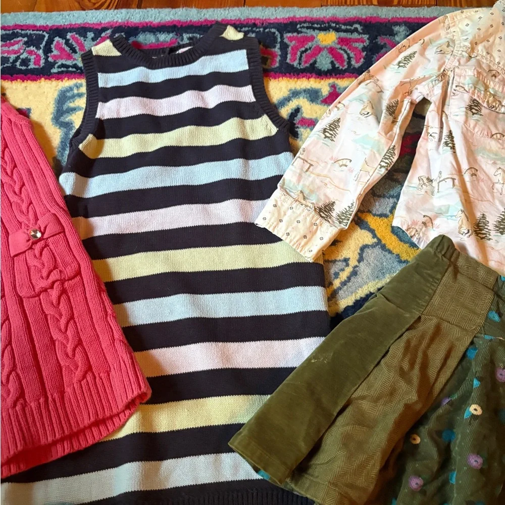 Gymboree Gap Sweater Knit Dress button down shirt corduroy skirt lot bundle 5
